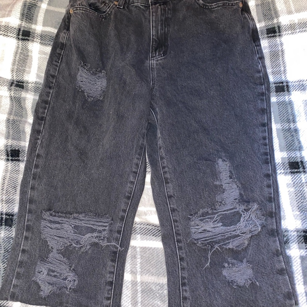 Black garage denim jeans